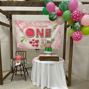 One in a melon party decor